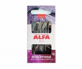 Иглы ручные для трикотажа и джерси Alfa AF-211, 10 шт.