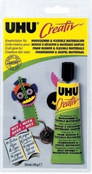 Клей UHU "Креатив" для пенорезины и других эластичных материалов, 33 мл