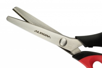 Ножницы зиг-заг, 23 см, шаг зубчика 3,5 мм, Aurora AU 491