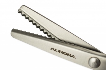 Ножницы зиг-заг, 23 см, шаг зубчика 5мм, Aurora AU 493