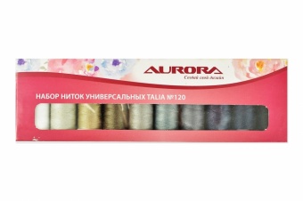 Набор ниток универсальных Talia №120 Aurora
