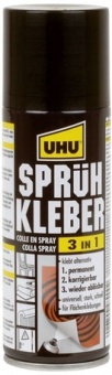 Универсальный контактный клей-спрей UHU Spruehkleber 3 в 1, 200 мл